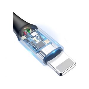Baseus inteligentny kabel USB lightning iPad iPhone 5 6-s 7 8 X - czarny